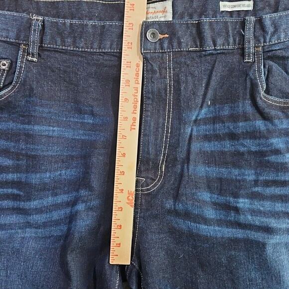 Weatherproof Men's Jeans Vintage 48x30 Dark Wash Comfort Relaxed Cotton Spandex - Picture 16 of 16